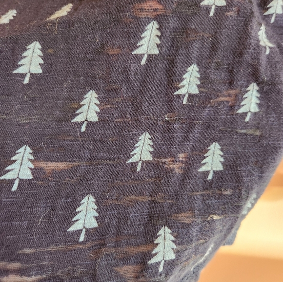 Aeropostale Pine tree burnout top navy blue XS - Picture 3 of 5